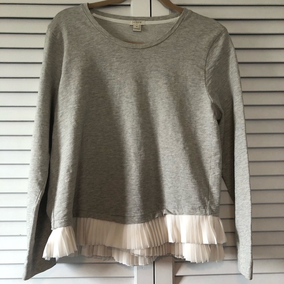 JCrew top with ruffle hem - Picture 1 of 3